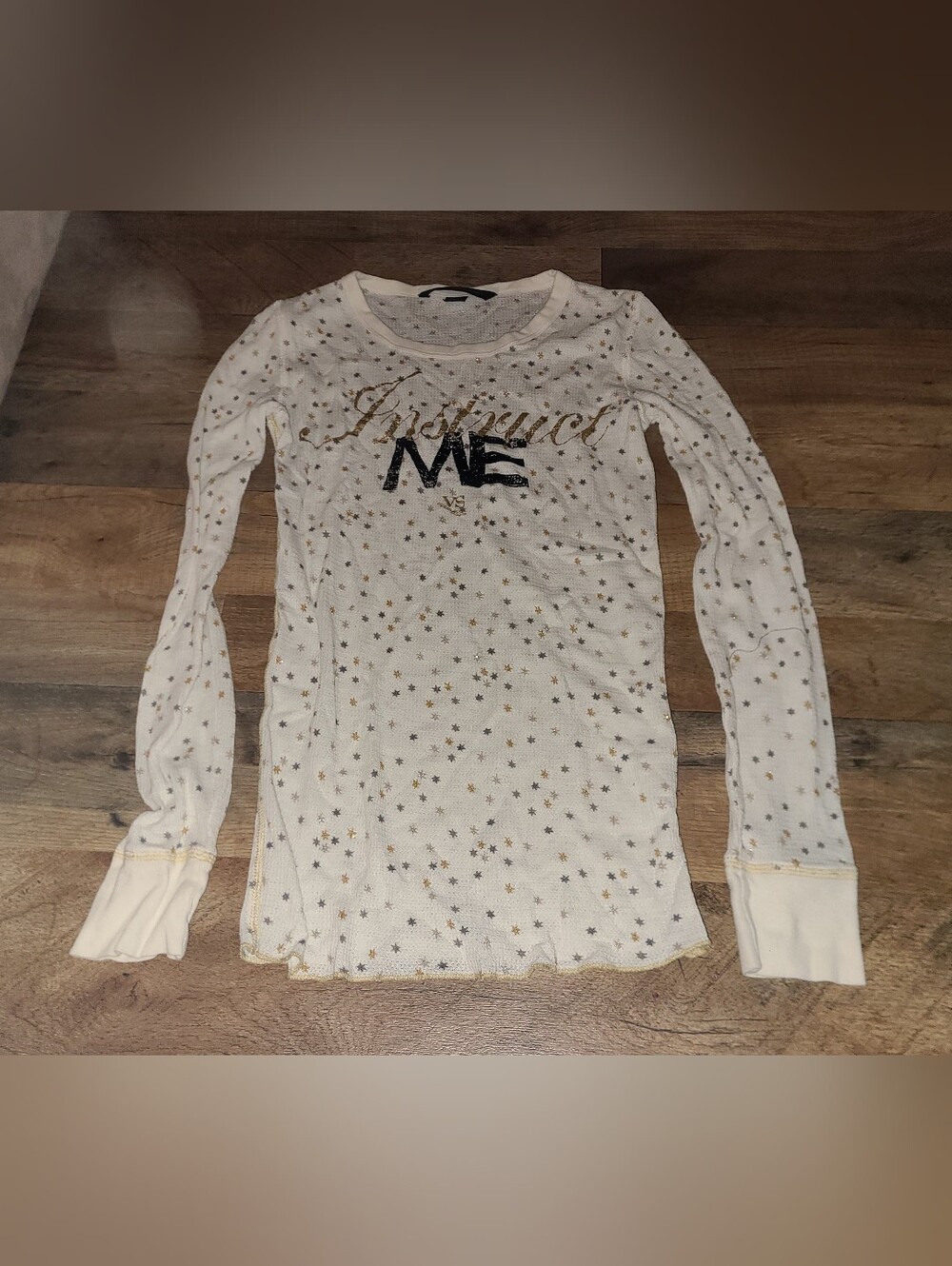 Victoria's Secret "instruct me" thermal y2k vibes top juniors size small (3-5)
